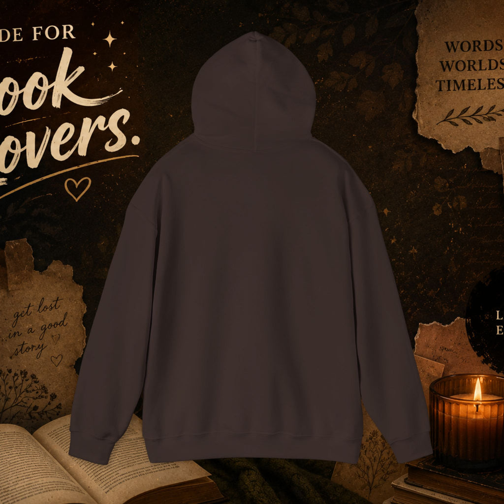 Booktrovert Hoodie — Cozy Reading Sweatshirt with Floral Open-Book Design