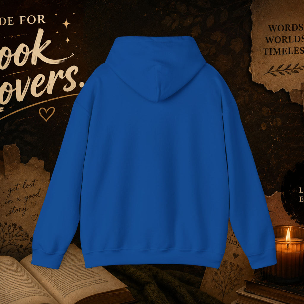 Booktrovert Hoodie — Cozy Reading Sweatshirt with Floral Open-Book Design