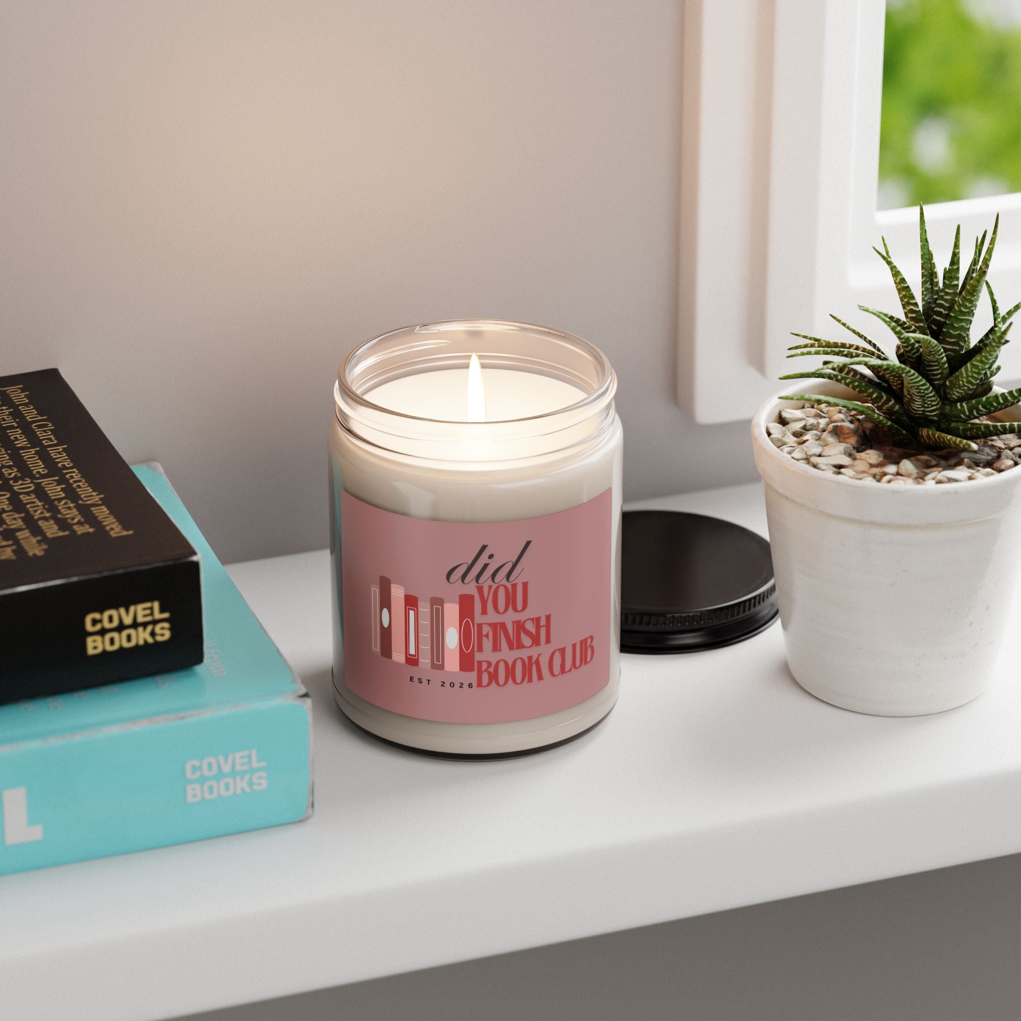 Book Club Soy Candle — "Did You Finish" Decorative Scented Candle (9oz)