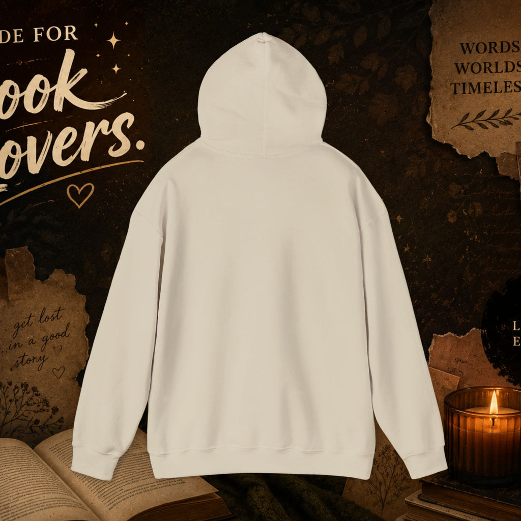 Booktrovert Hoodie — Cozy Reading Sweatshirt with Floral Open-Book Design
