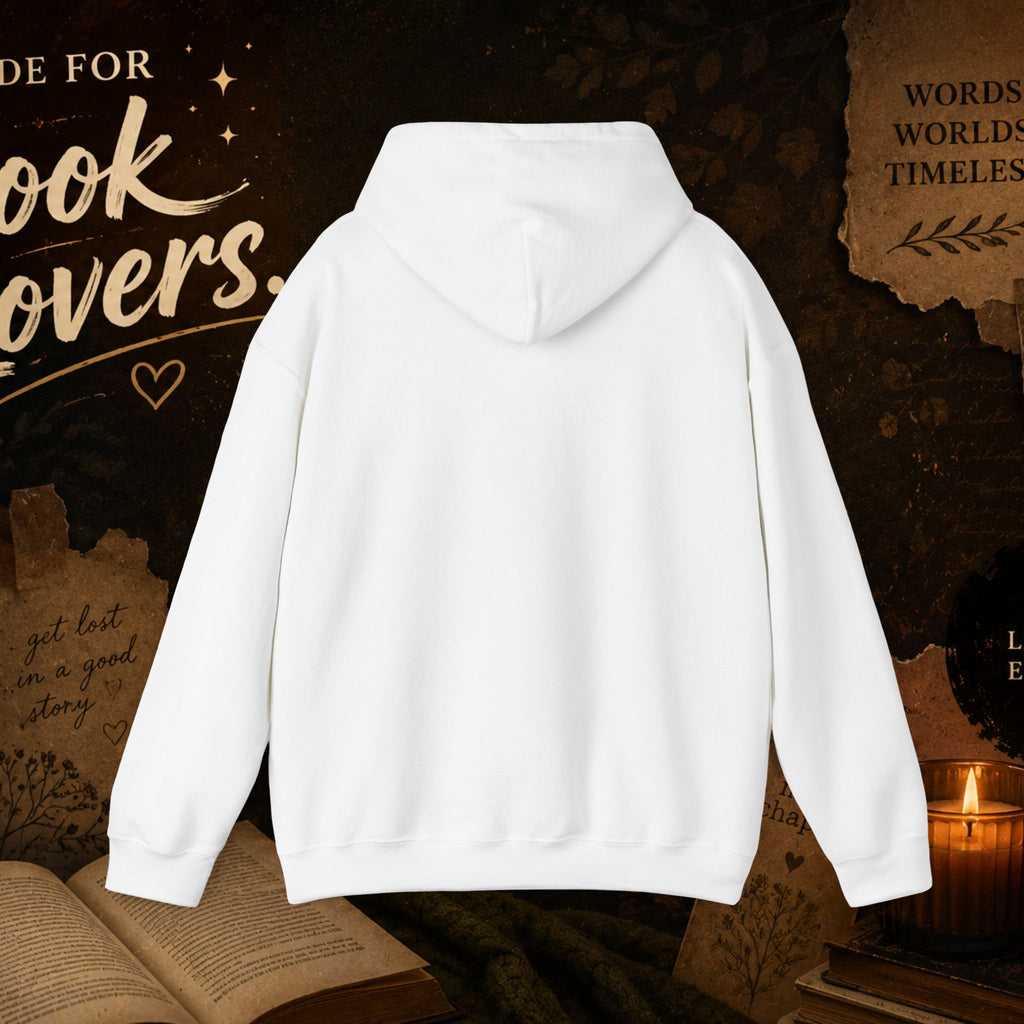Booktrovert Hoodie — Cozy Reading Sweatshirt with Floral Open-Book Design