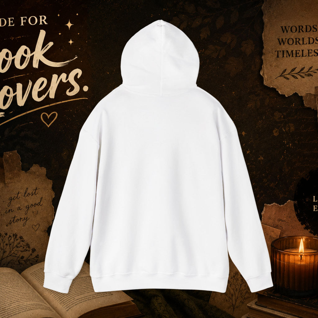 Booktrovert Hoodie — Cozy Reading Sweatshirt with Floral Open-Book Design