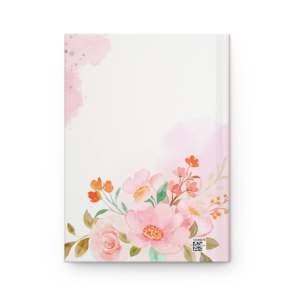 Hardcover Journal — “Did You Finish Book Club” Pink Floral Reading Notebook