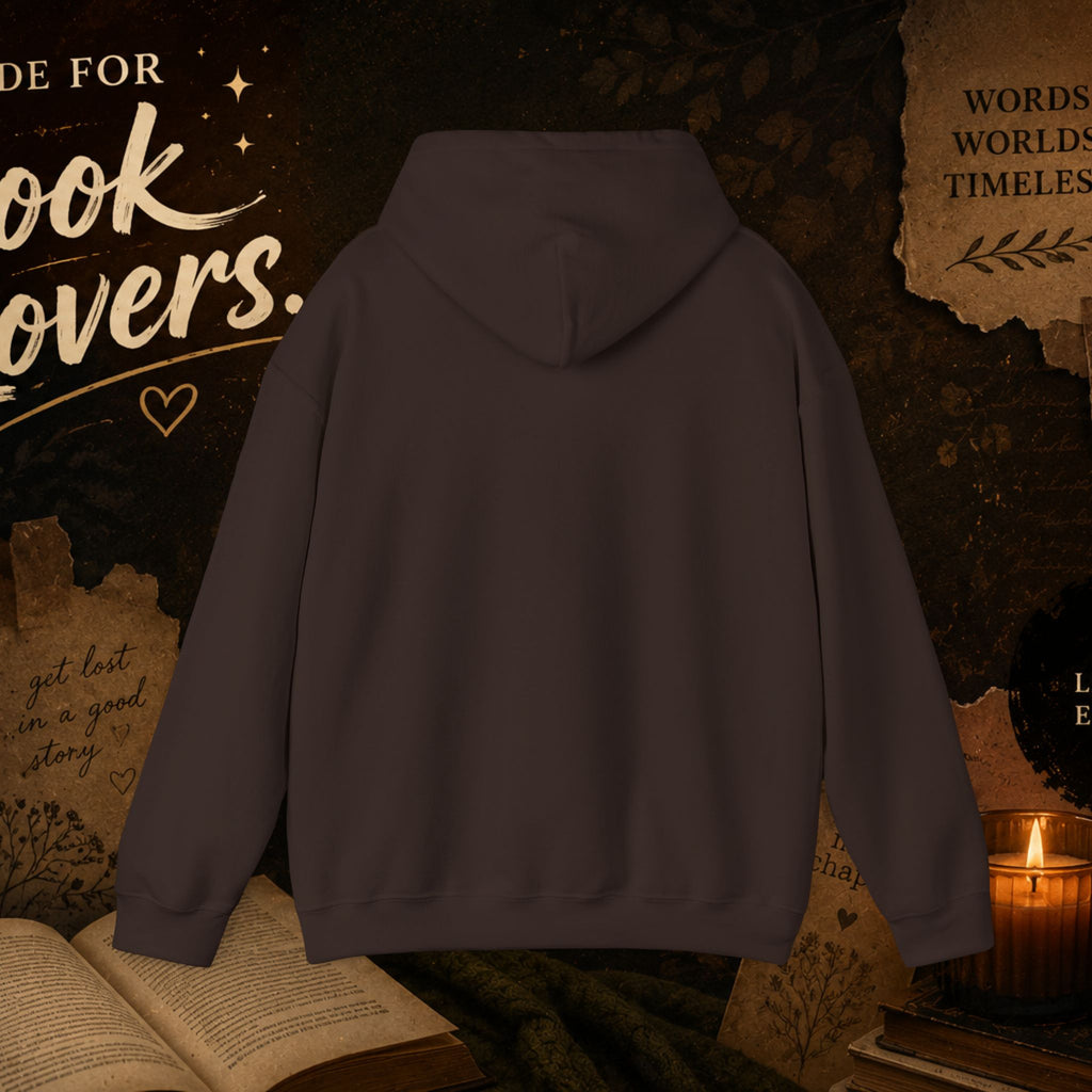 Booktrovert Hoodie — Cozy Reading Sweatshirt with Floral Open-Book Design