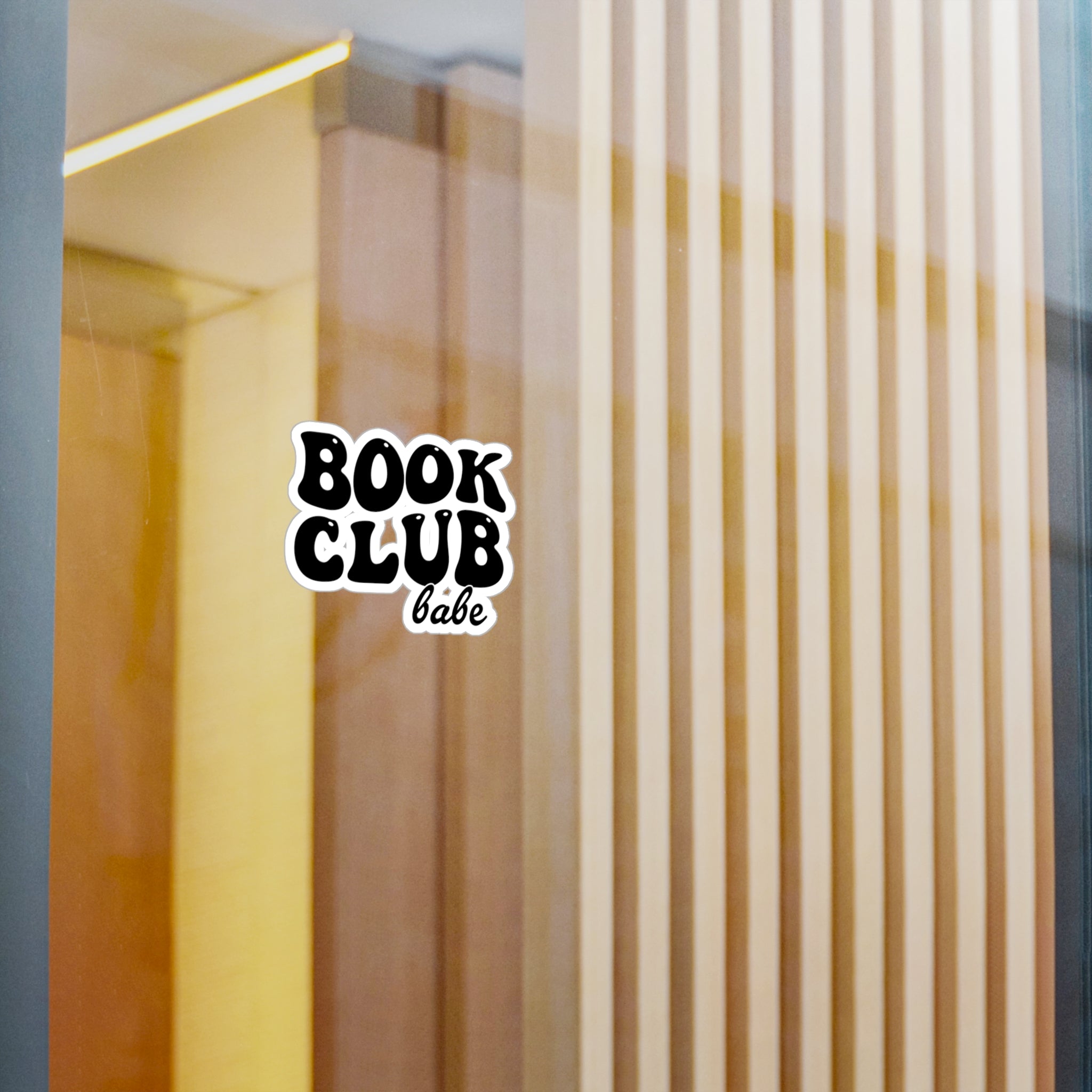 Book Club Babe Sticker — Retro Vinyl Kiss-Cut Decal for Laptops, Water Bottles & Journals