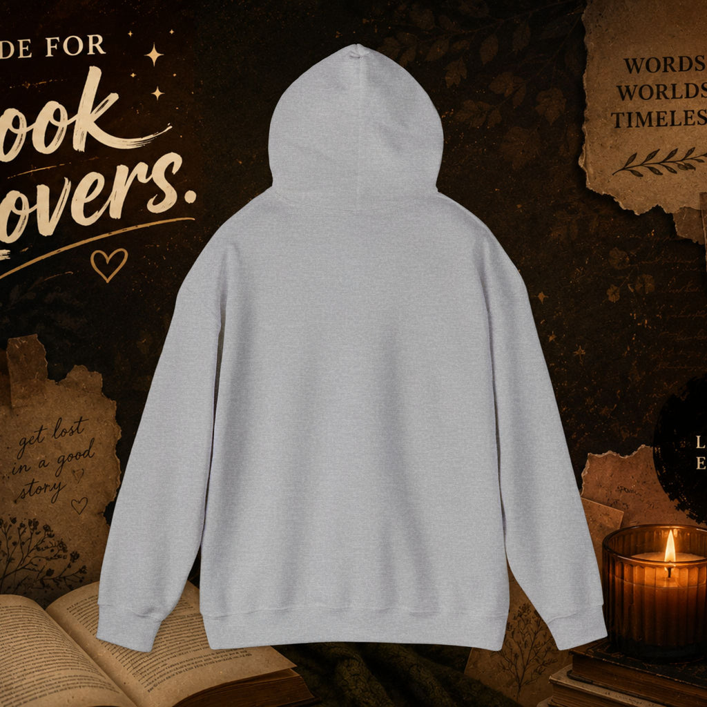 Booktrovert Hoodie — Cozy Reading Sweatshirt with Floral Open-Book Design