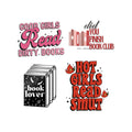 Book Lover Sticker Pack — 'Good Girls Read Dirty Books' Die-Cut DTF Stickers