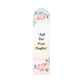 Floral "Just One More Chapter" Metal Bookmark — Pastel Reading Gift