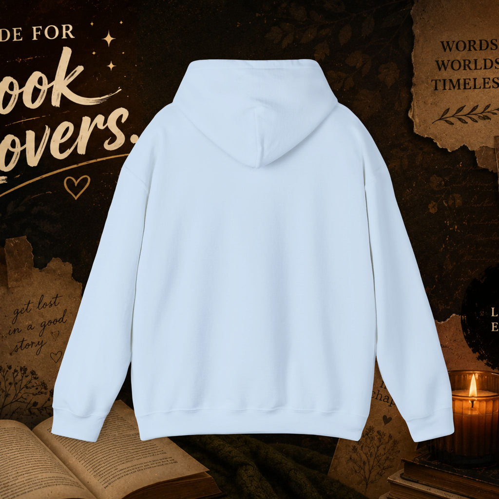 Booktrovert Hoodie — Cozy Reading Sweatshirt with Floral Open-Book Design