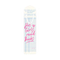 Bookmark - "Hot Girls Read Books" Feminine Literary Bookmark, Pink Script Book Lover Gift