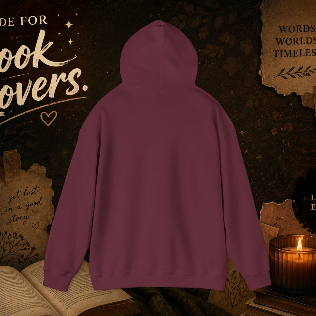 Booktrovert Hoodie — Cozy Reading Sweatshirt with Floral Open-Book Design