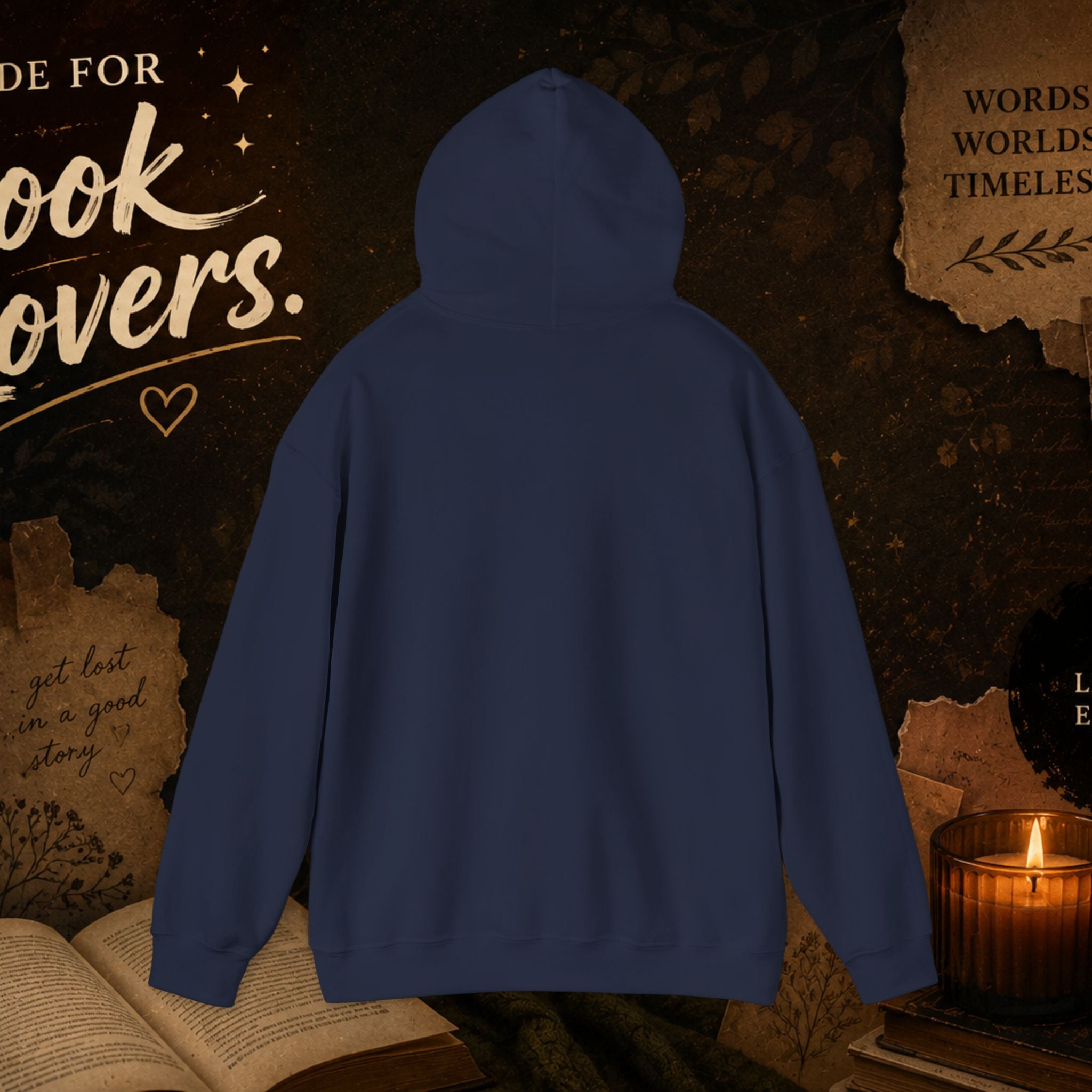 Booktrovert Hoodie — Cozy Reading Sweatshirt with Floral Open-Book Design