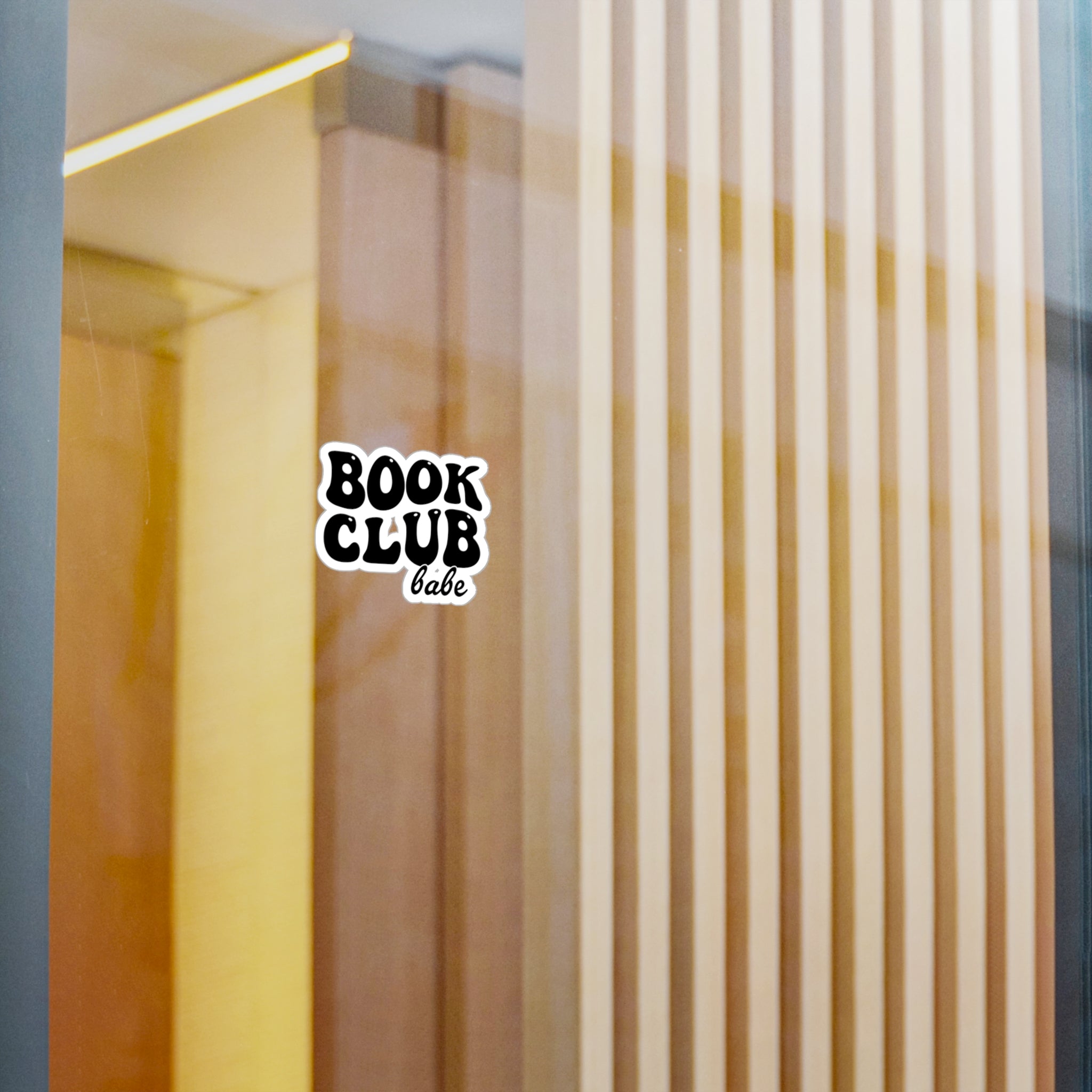 Book Club Babe Sticker — Retro Vinyl Kiss-Cut Decal for Laptops, Water Bottles & Journals