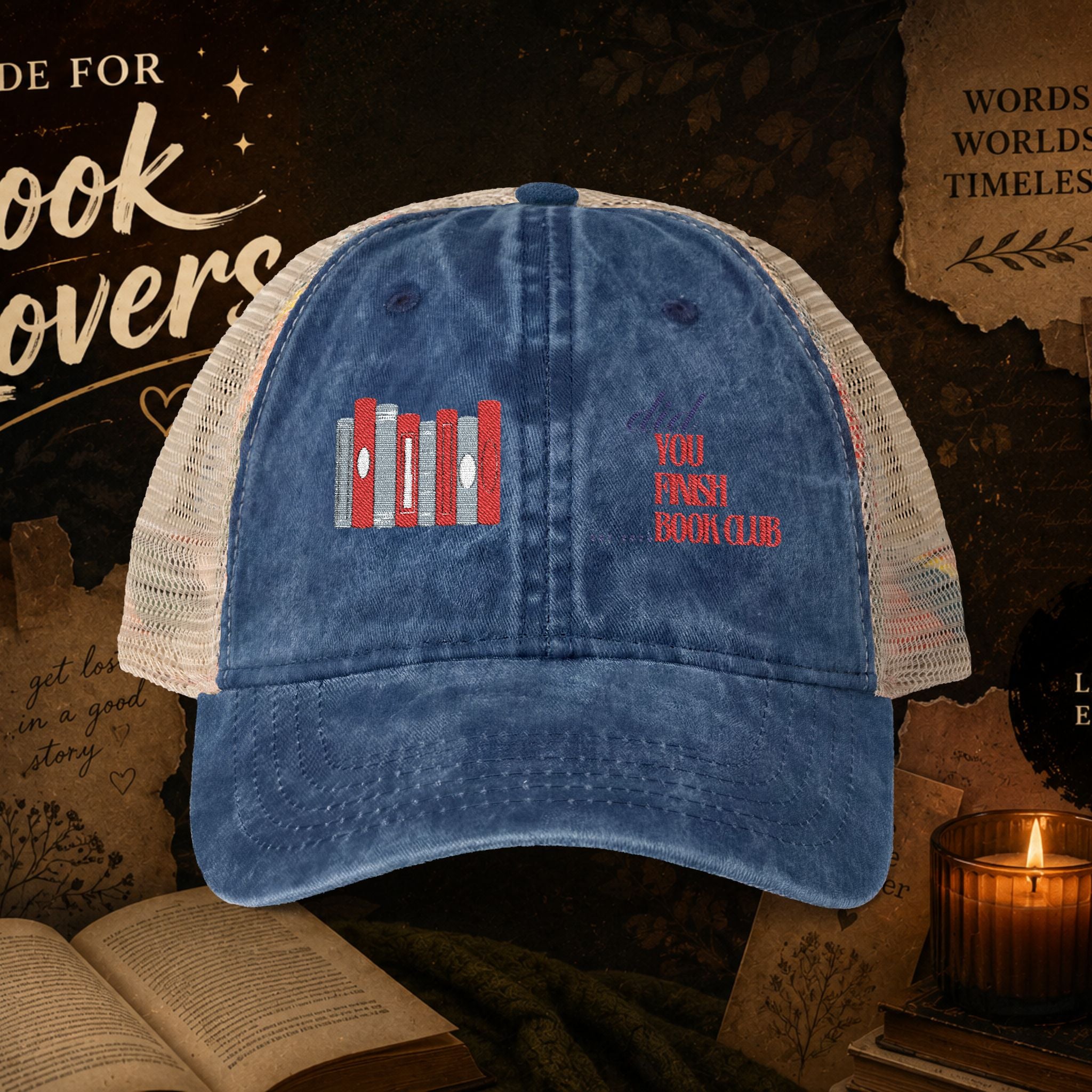 Women's Washed Mesh-Back Cap
