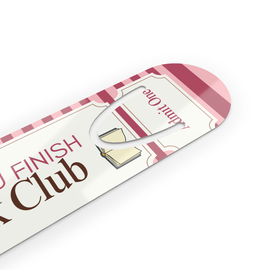 Did You Finish Book Club? Pink Bookmark — Funny Reading Gift for Book Lovers