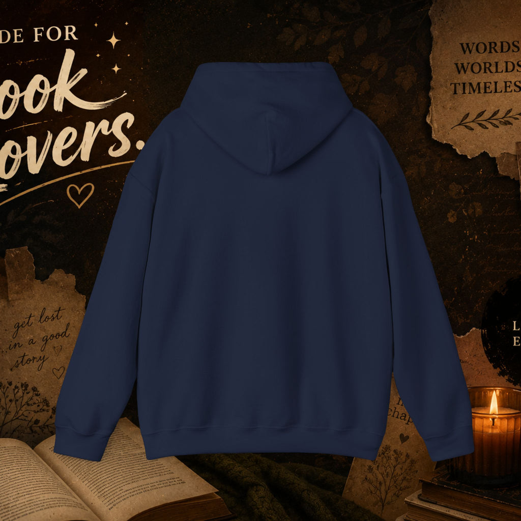 Booktrovert Hoodie — Cozy Reading Sweatshirt with Floral Open-Book Design