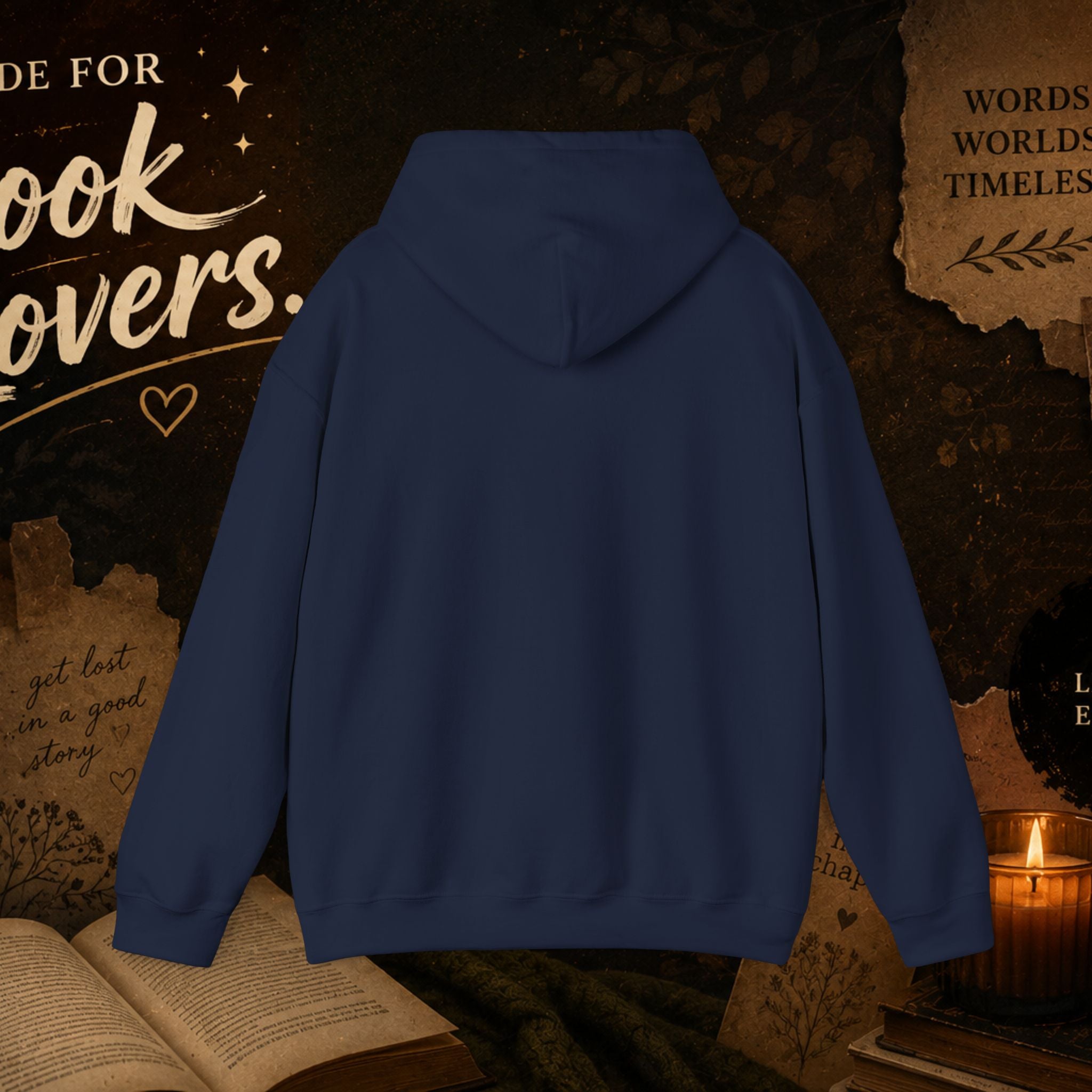 Booktrovert Hoodie — Cozy Reading Sweatshirt with Floral Open-Book Design