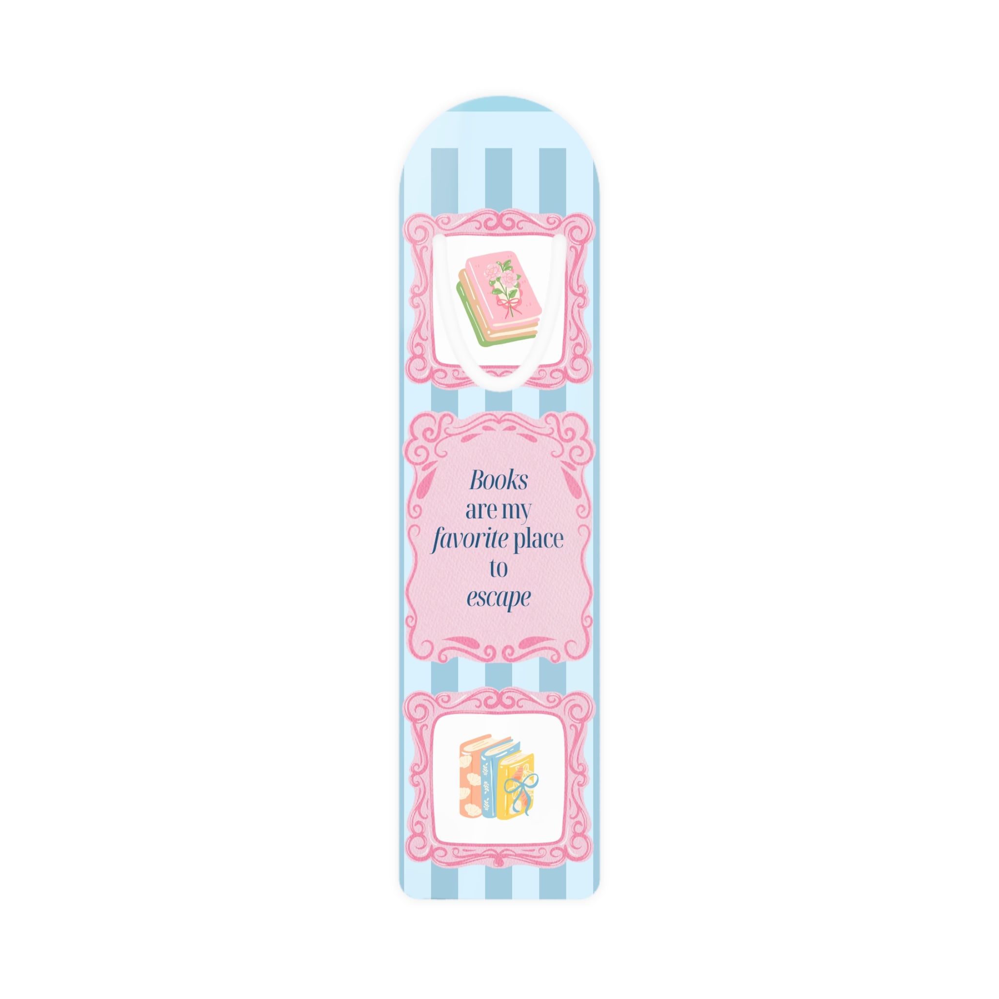 Books Are My Favorite Place to Escape - Cute Pastel Bookmark