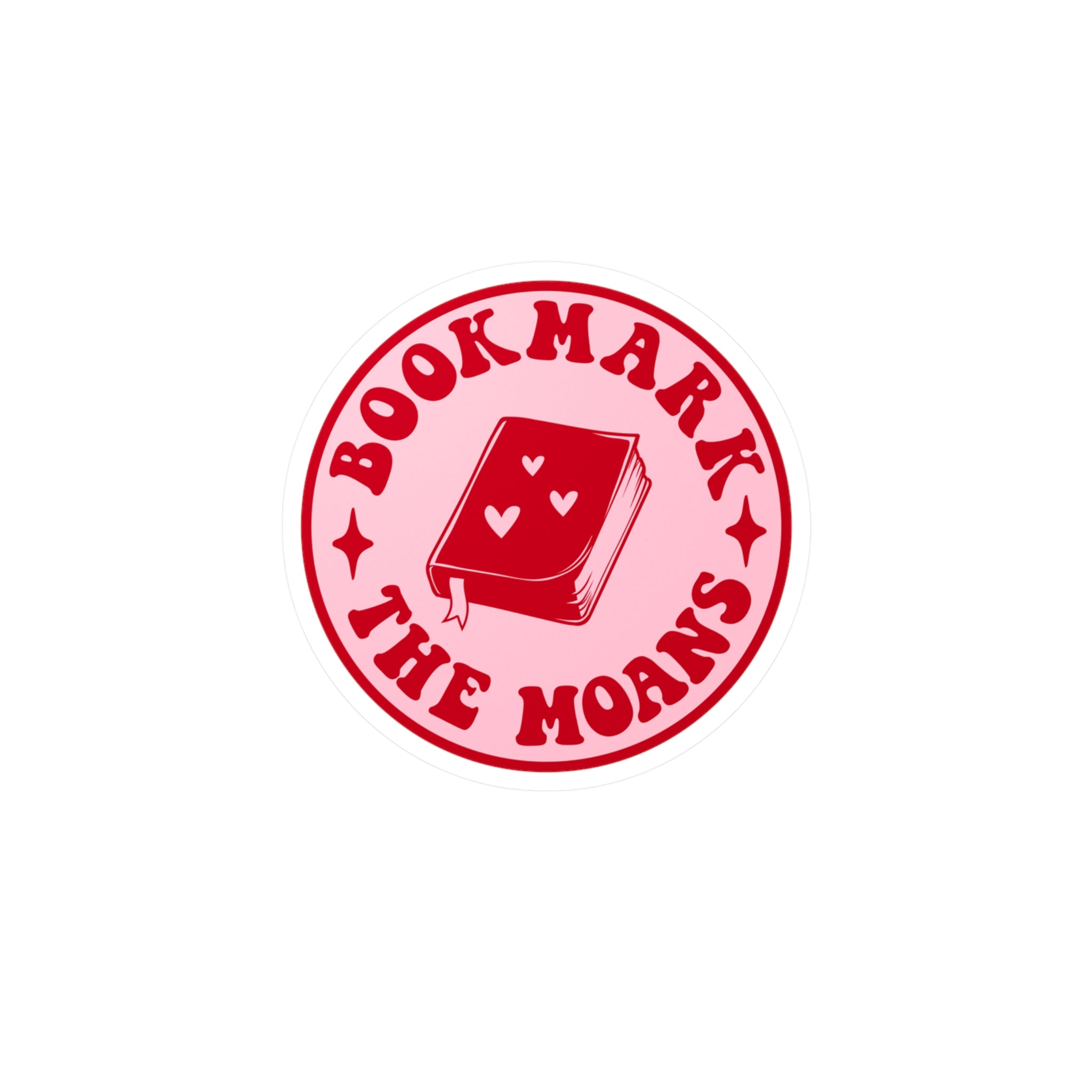 Bookmark the Moans Vinyl Sticker